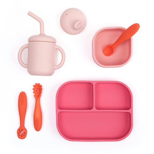 Garden Party Learn to Eat Beginner Bundle: Pink