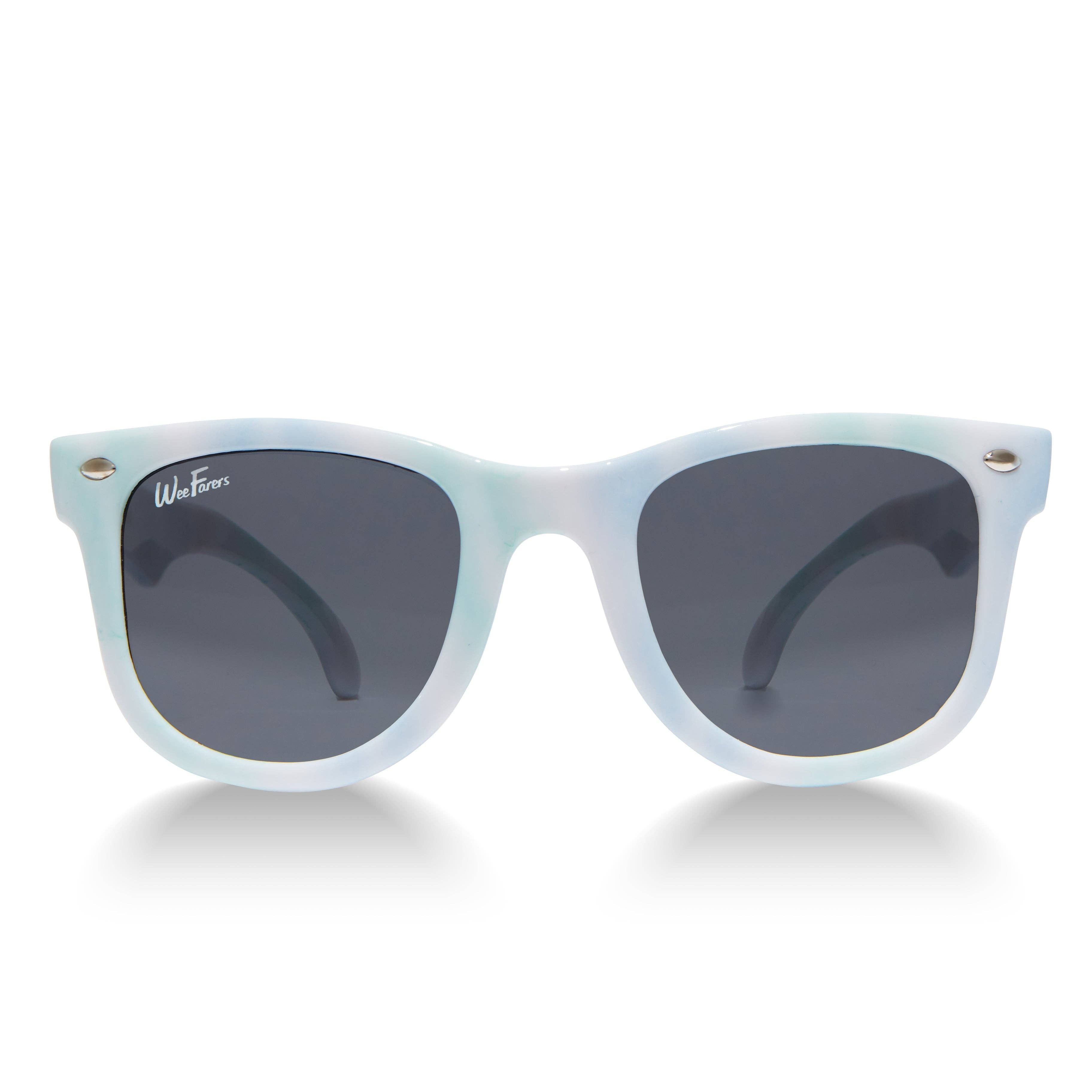 Polarized WeeFarers - Tie Dye Blue-Green: Ages 0-1