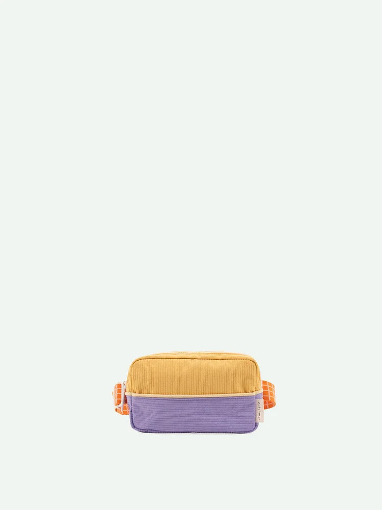 fannypack small | farmhouse | corduroy | pear jam + blooming purple