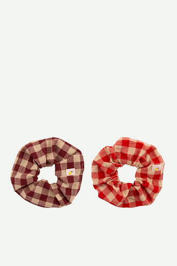 scrunchie | grape + poppy