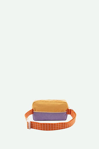 fannypack small | farmhouse | corduroy | pear jam + blooming purple