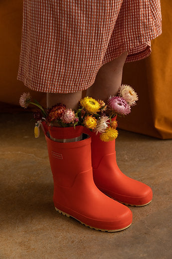 Rain boots • farmhouse • ladybird red