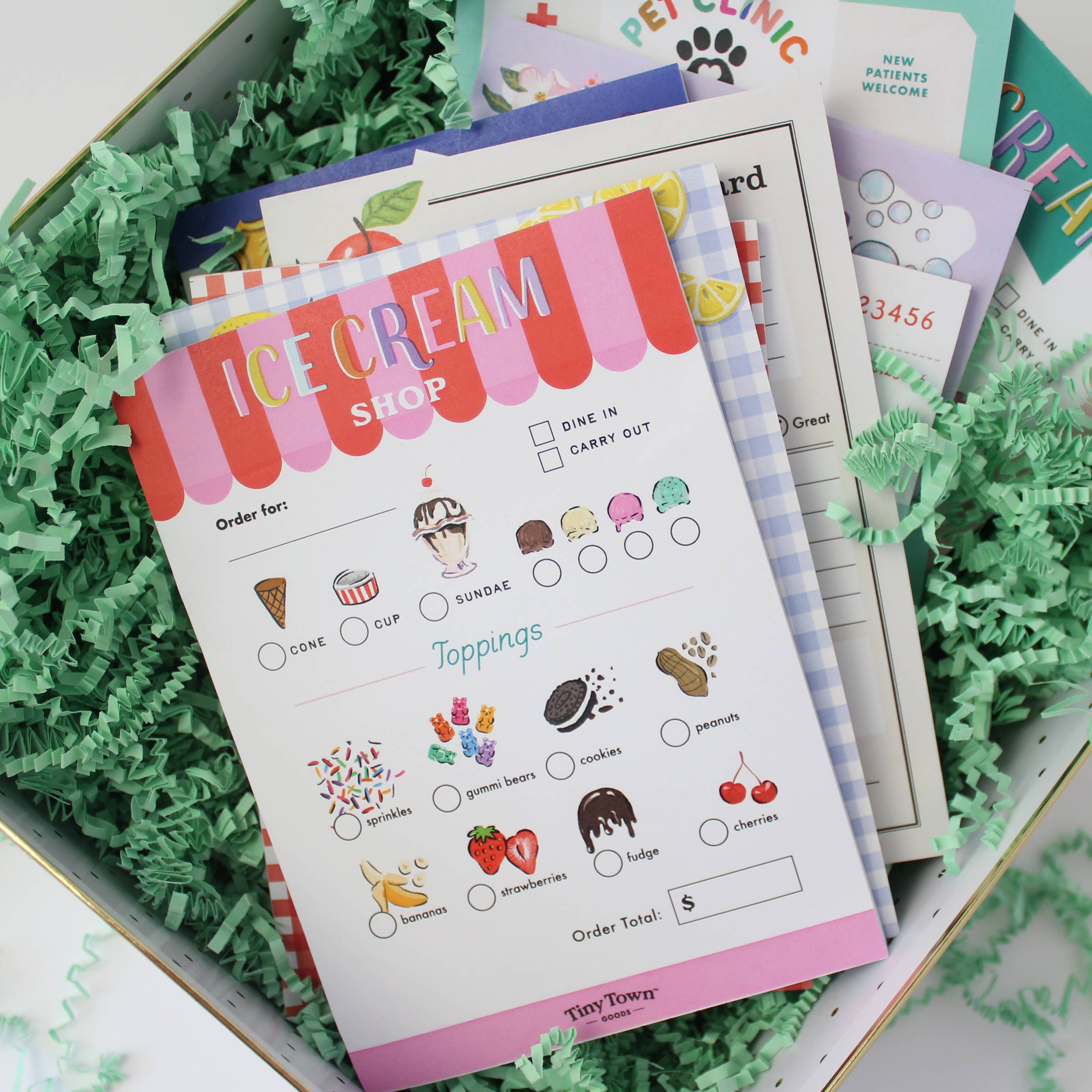 Tiny Town™ Play Notepad - Ice Cream Shop