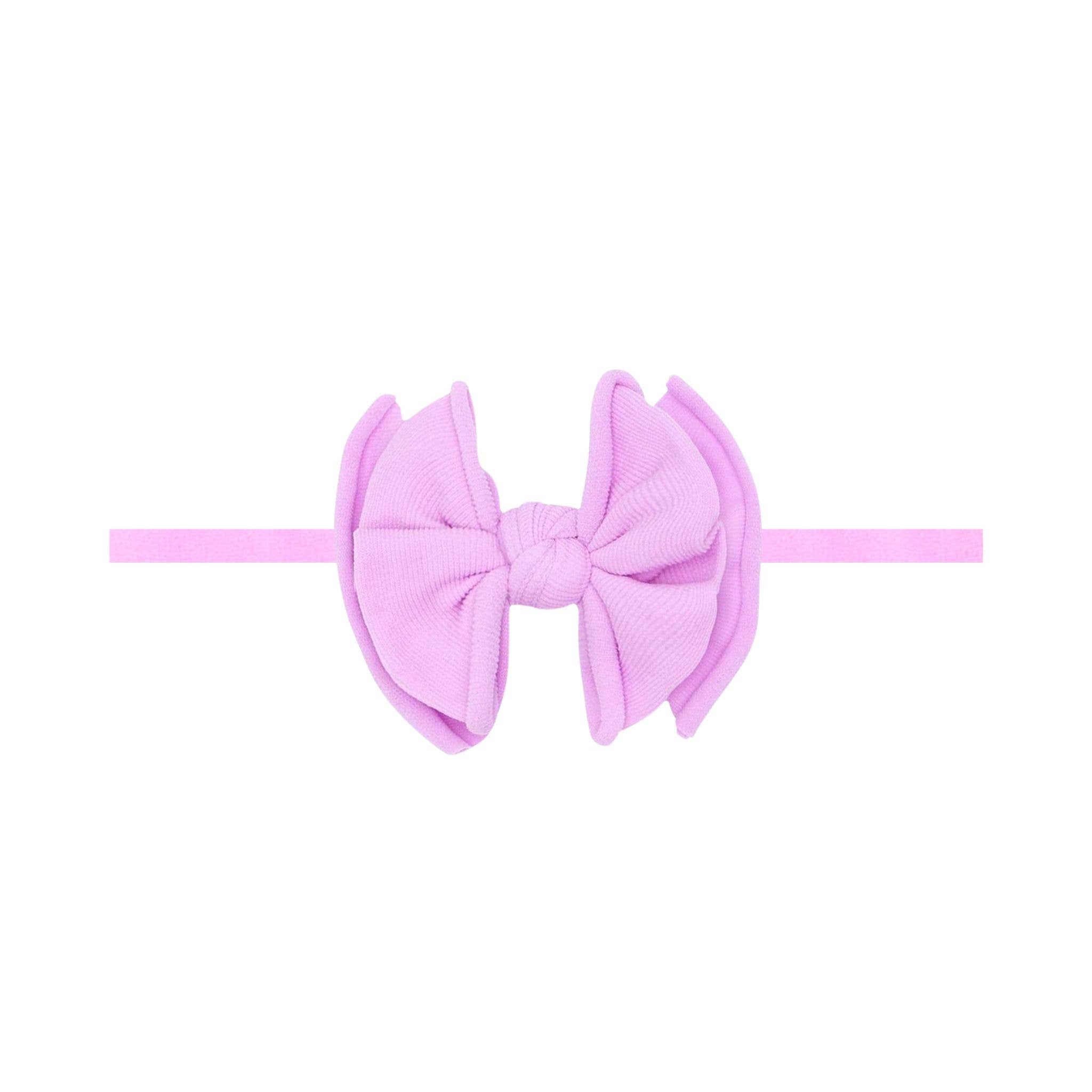 Baby Bling® Baby FAB® Skinny Soft Nylon Bow Headband: Blossom