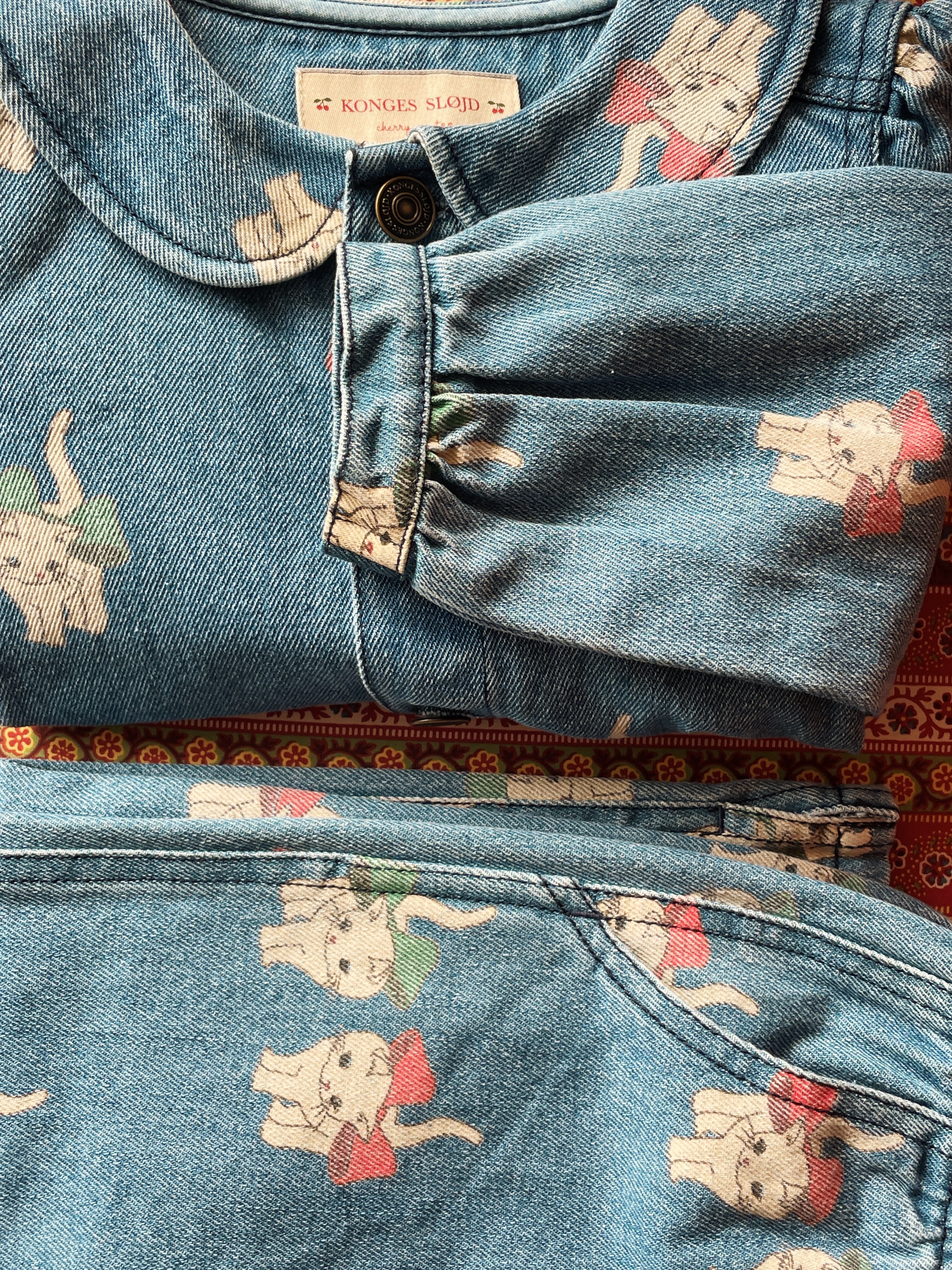 Magot Collar Jacket GOTS - Bow Kitty Denim