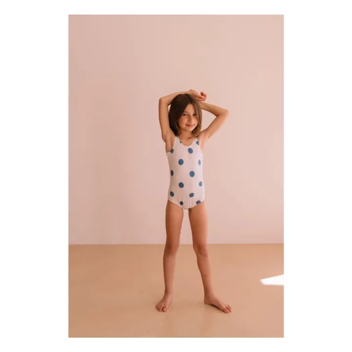 Hailey Polka Dot Swimsuit | White