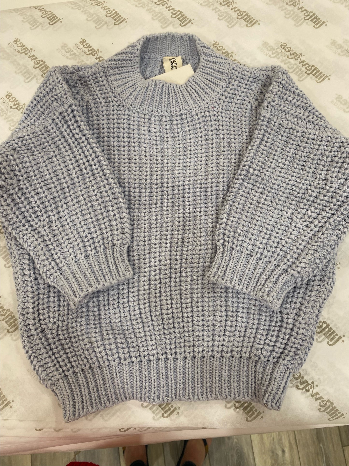CHUNKY PULLOVER POWDER BLUE