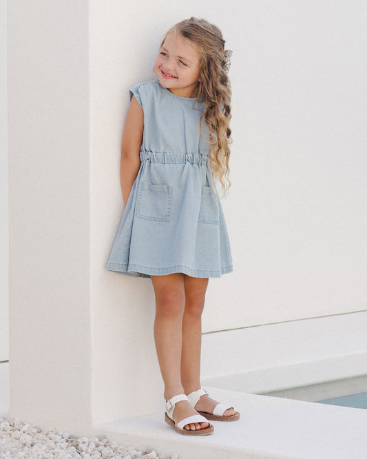 Denim Mini Dress || Ocean