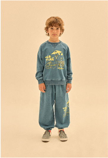 Tea Time Sweatshirt - Denim