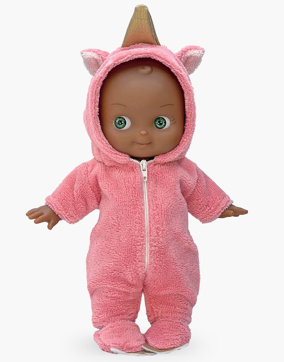 Prunelle at Home and Her Unicorn Jumpsuit
