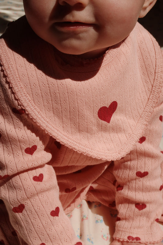Minnie 2 Pack Bib - Mellow Rose