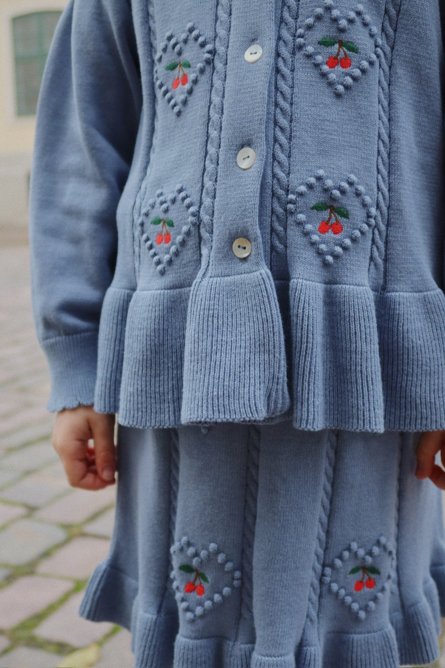 Soleil Cardigan Gots - Country Blue