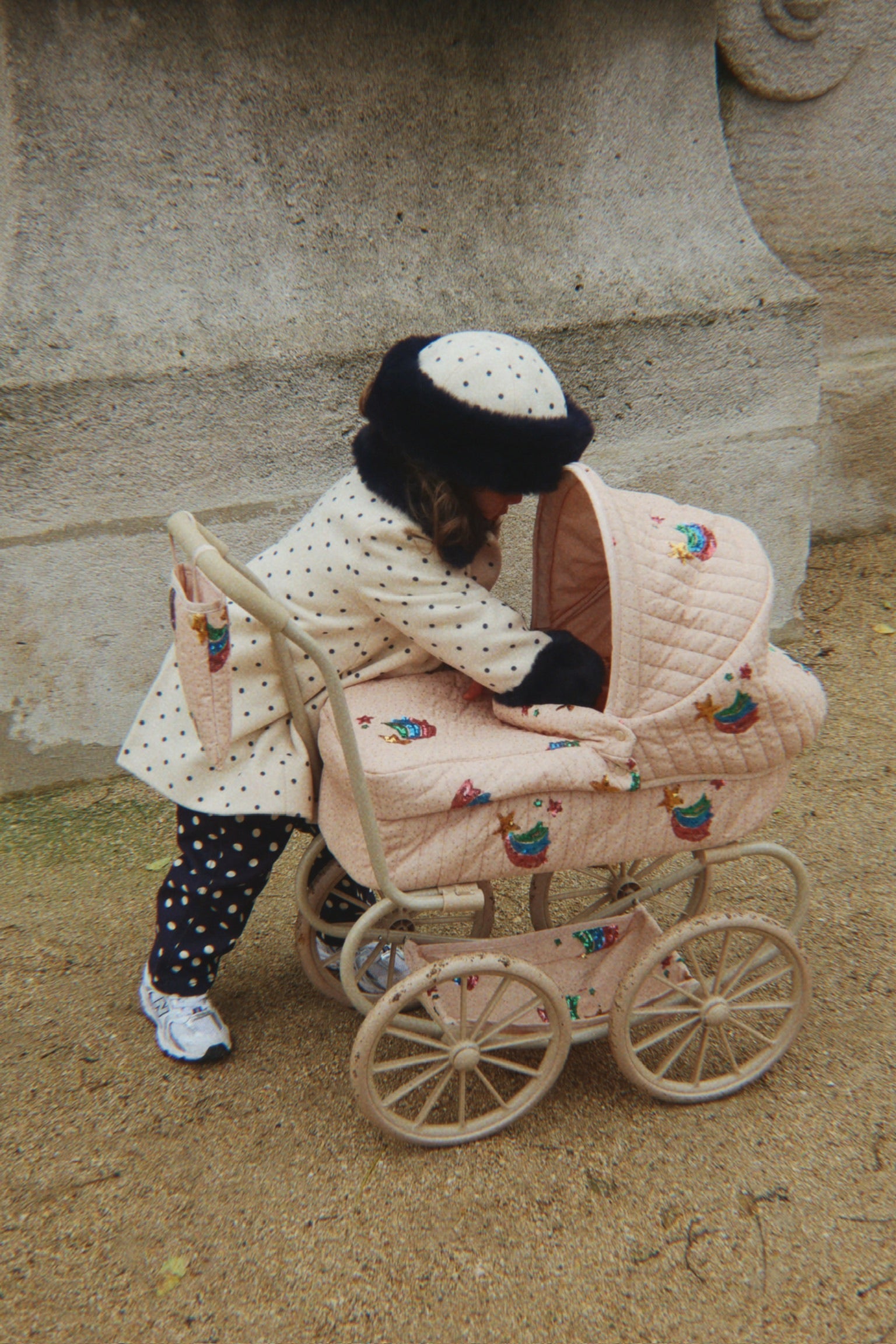Minnie Tulle Doll Pram - Rainbow Star