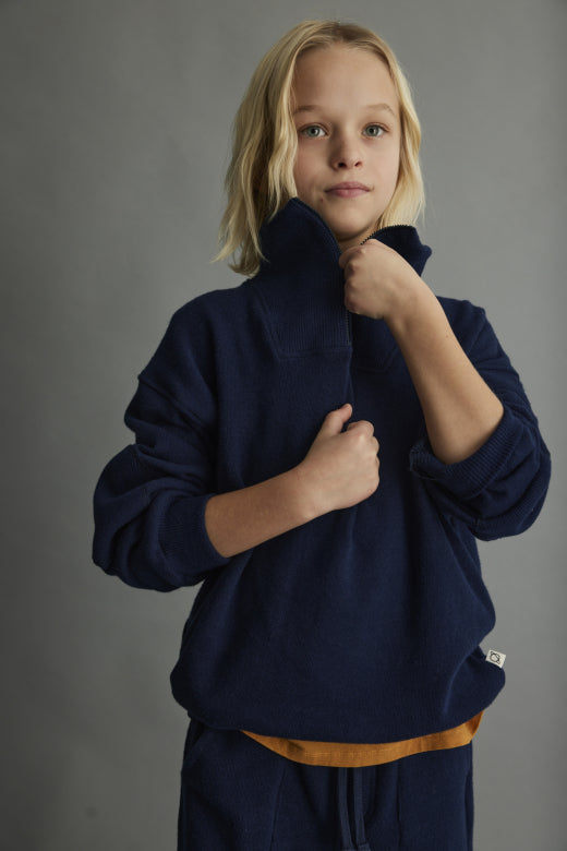 Soft Knit Sweater | Navy