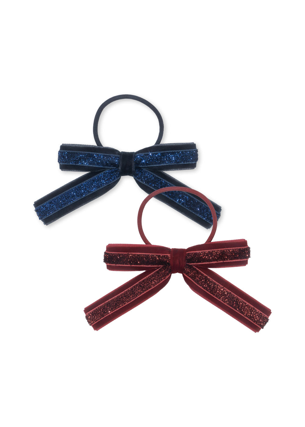 2 Pack Velvet Bow Elastic