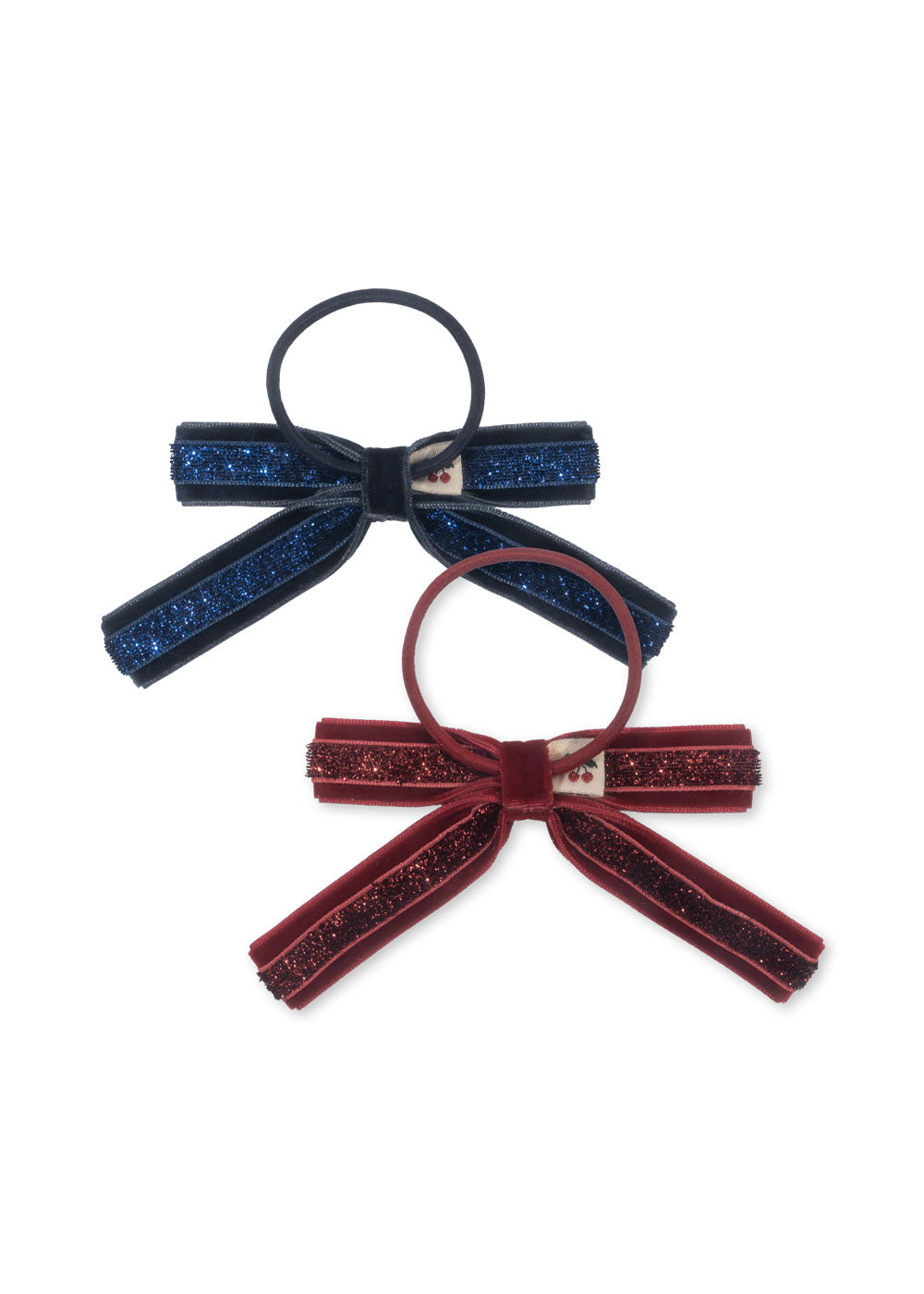 2 Pack Velvet Bow Elastic