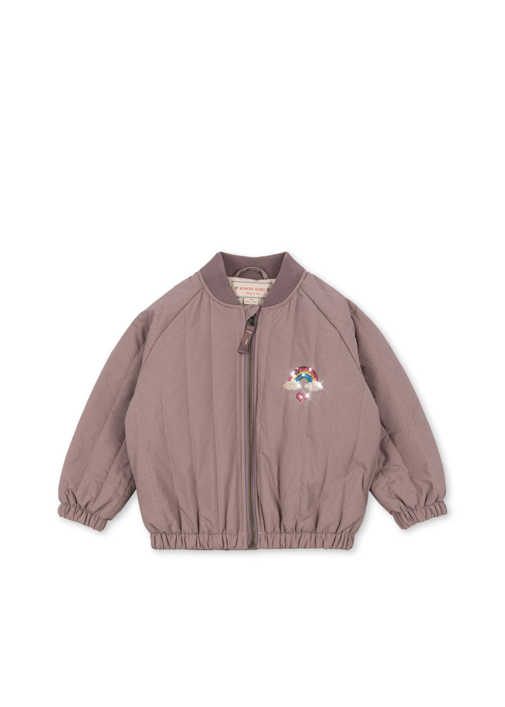 Juno Sequin Bomber Jacket - Twilight Mauve