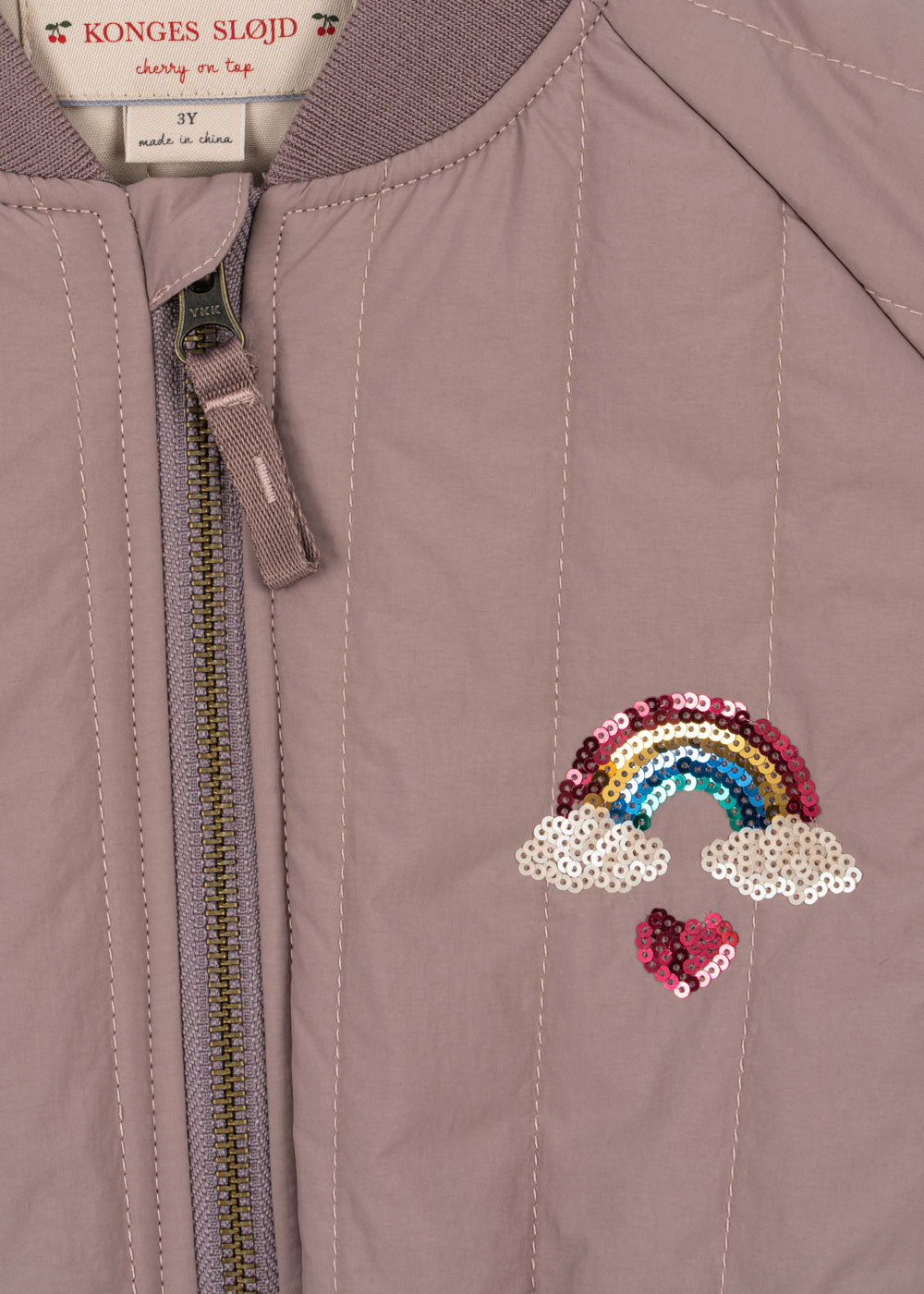 Juno Sequin Bomber Jacket - Twilight Mauve