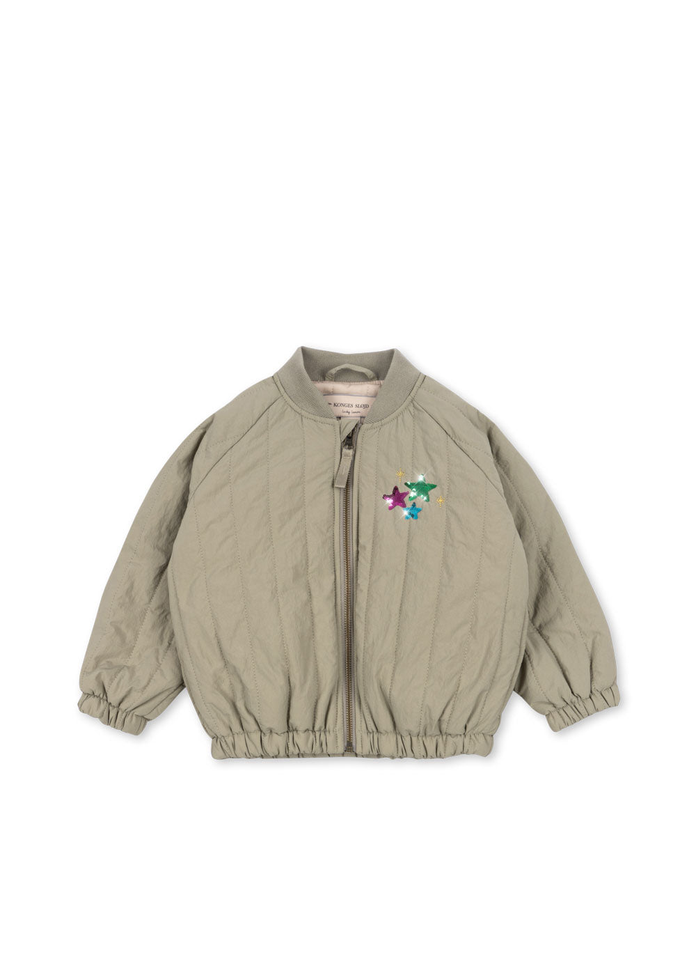 Juno Sequin Bomber Jacket - Laurel Oak