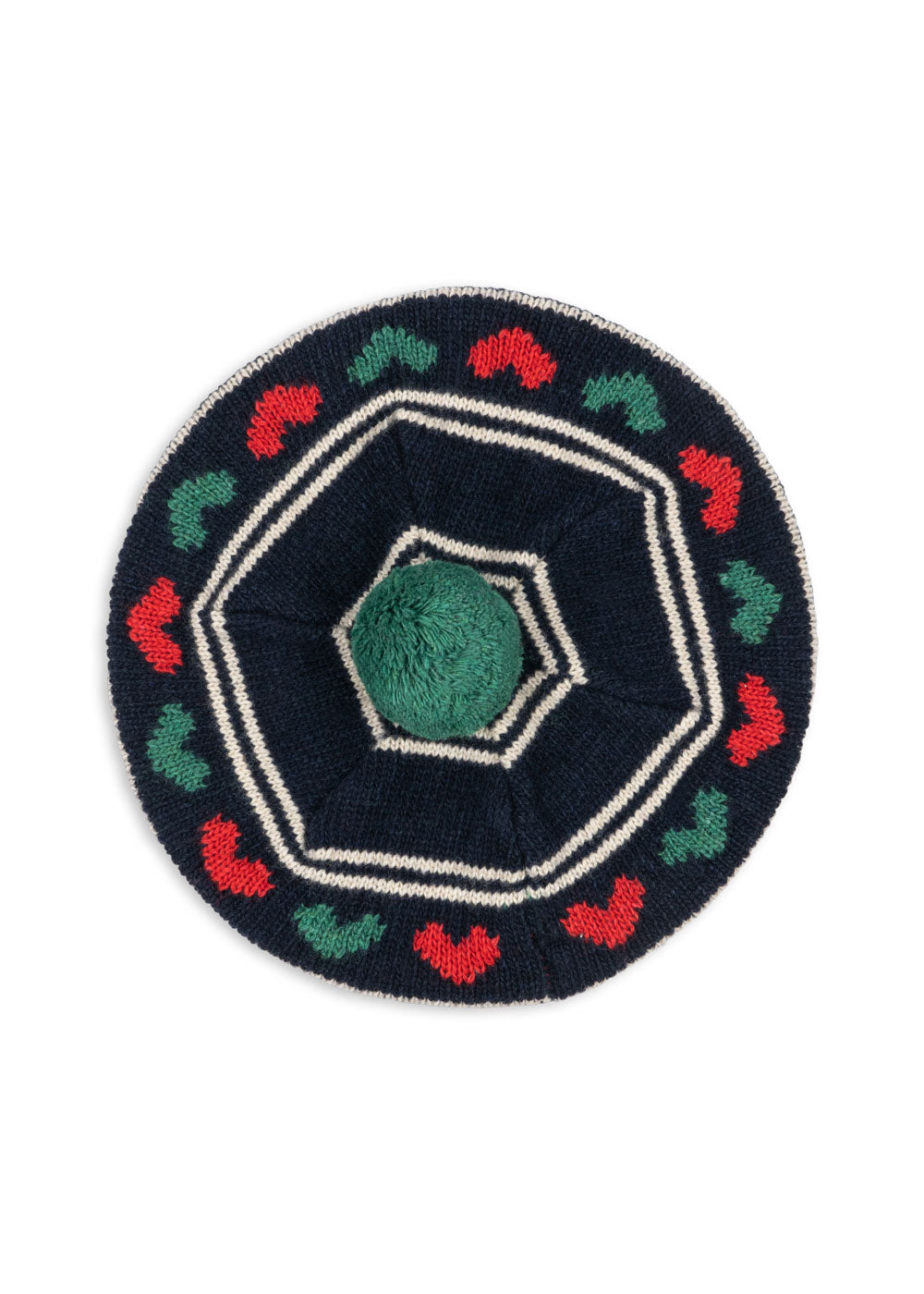 Belou Knit Beret - Heart