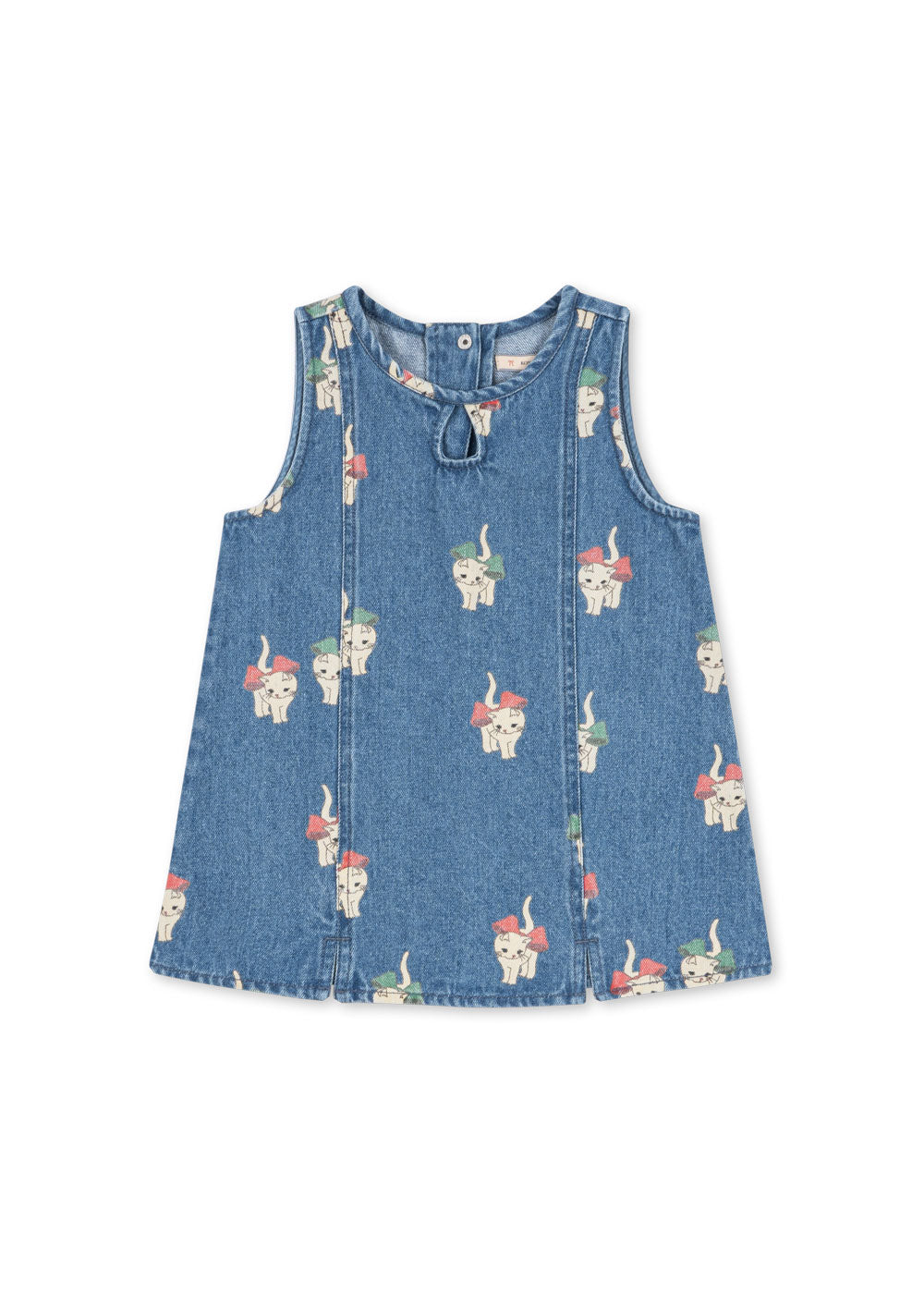 Magot Dress GOTS - Bow Kitty Denim
