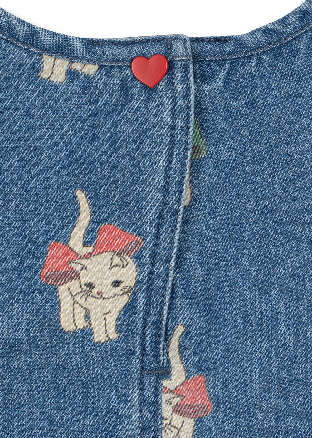 Magot Dress GOTS - Bow Kitty Denim