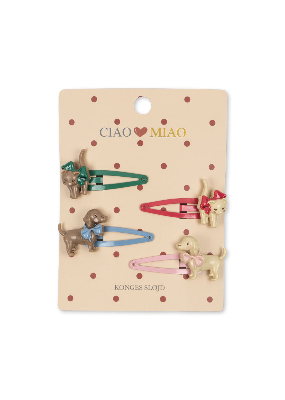 4 Pack Cats & Dogs Hair Clip