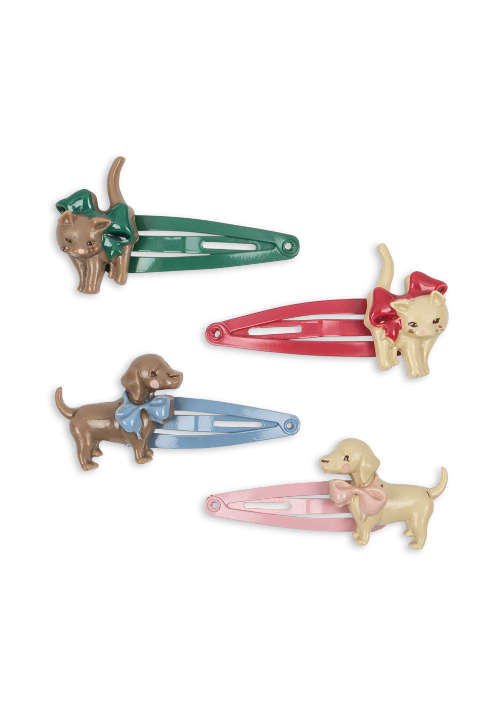 4 Pack Cats & Dogs Hair Clip