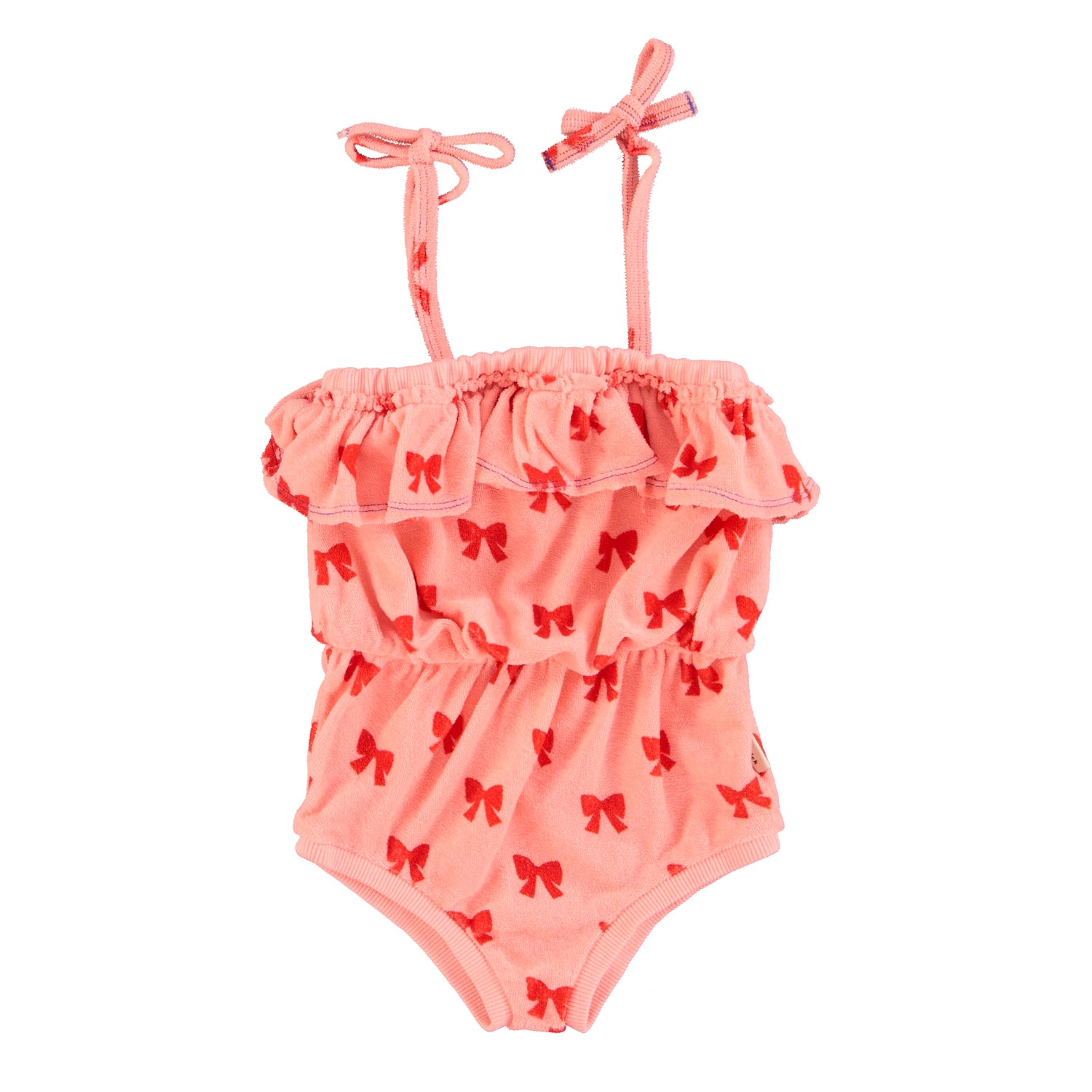 Playsuit | Pink w/ Red Bows