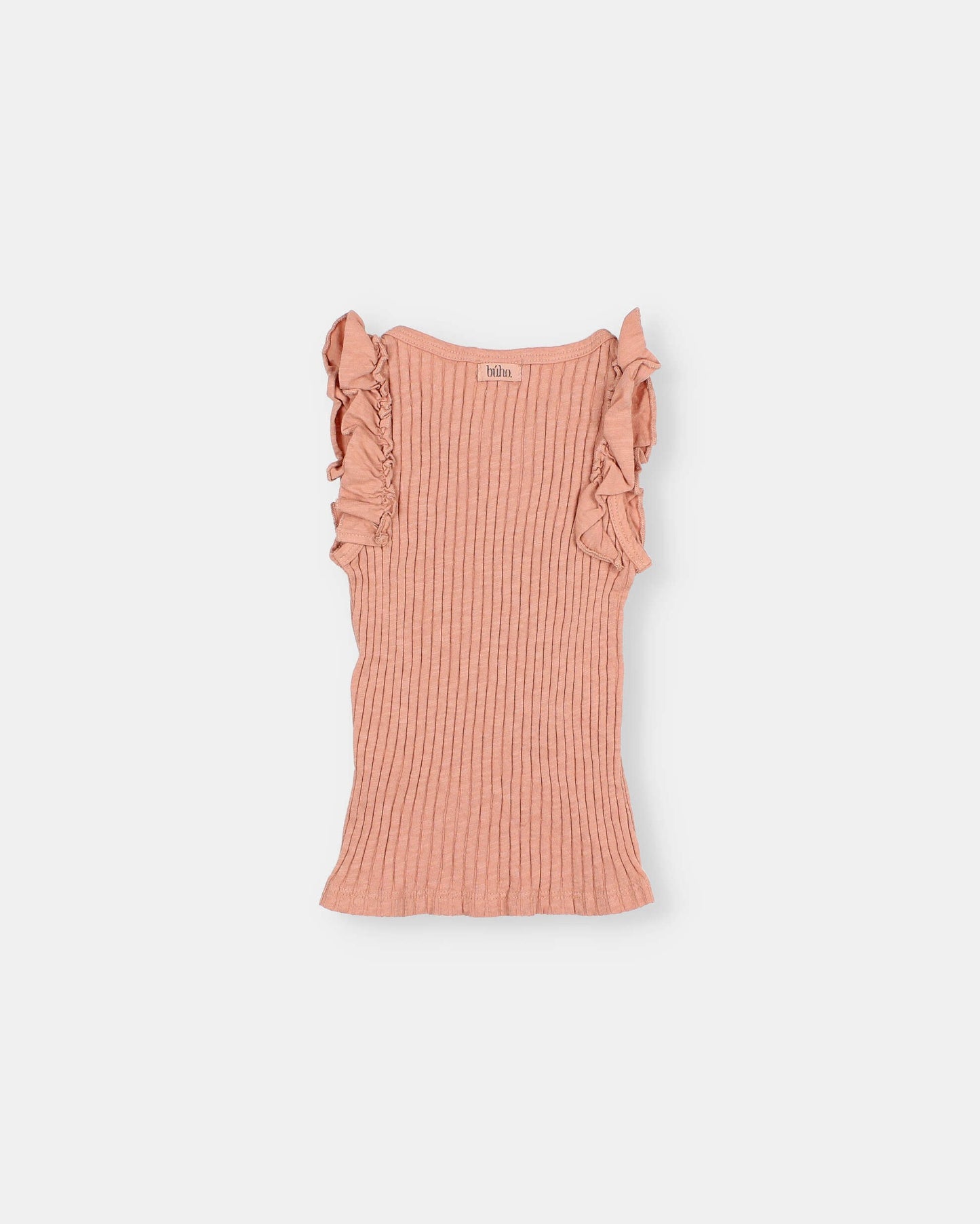 Rib Ruffle T-Shirt