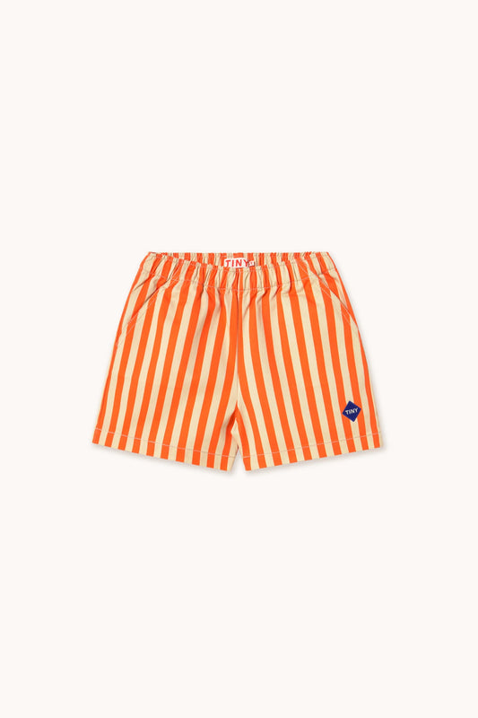 Stripes Short - Vanilla/Summer Red