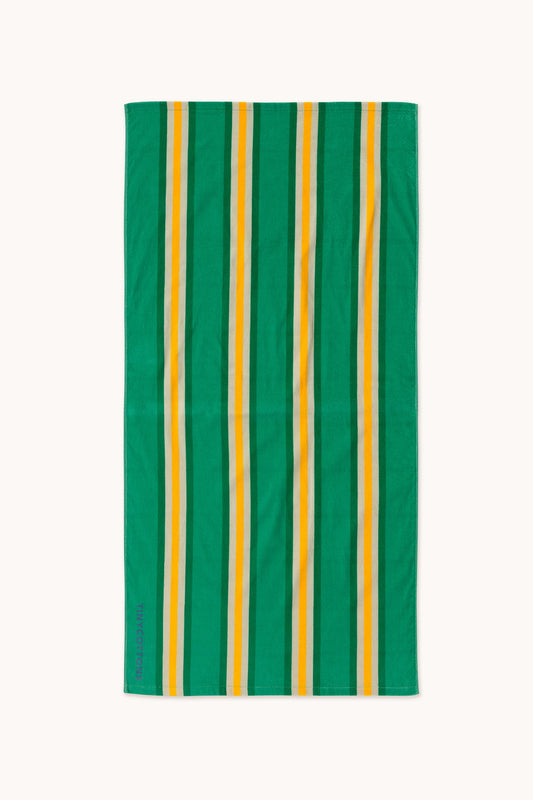 Stripes Towel Green
