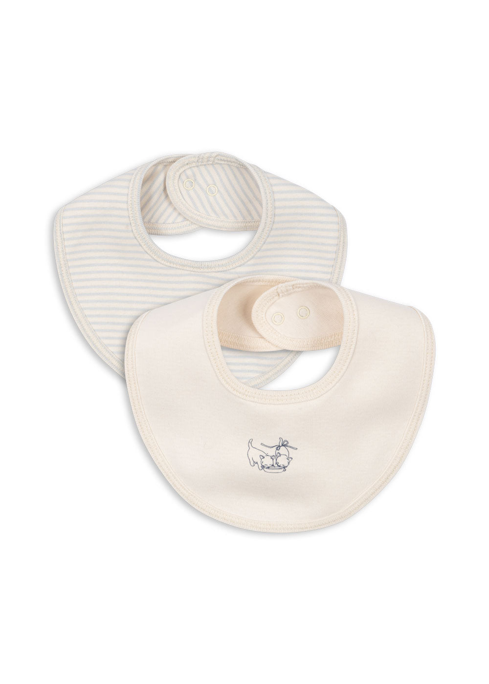 Fio Stripe 2 Pack Bibs - Blue Mix