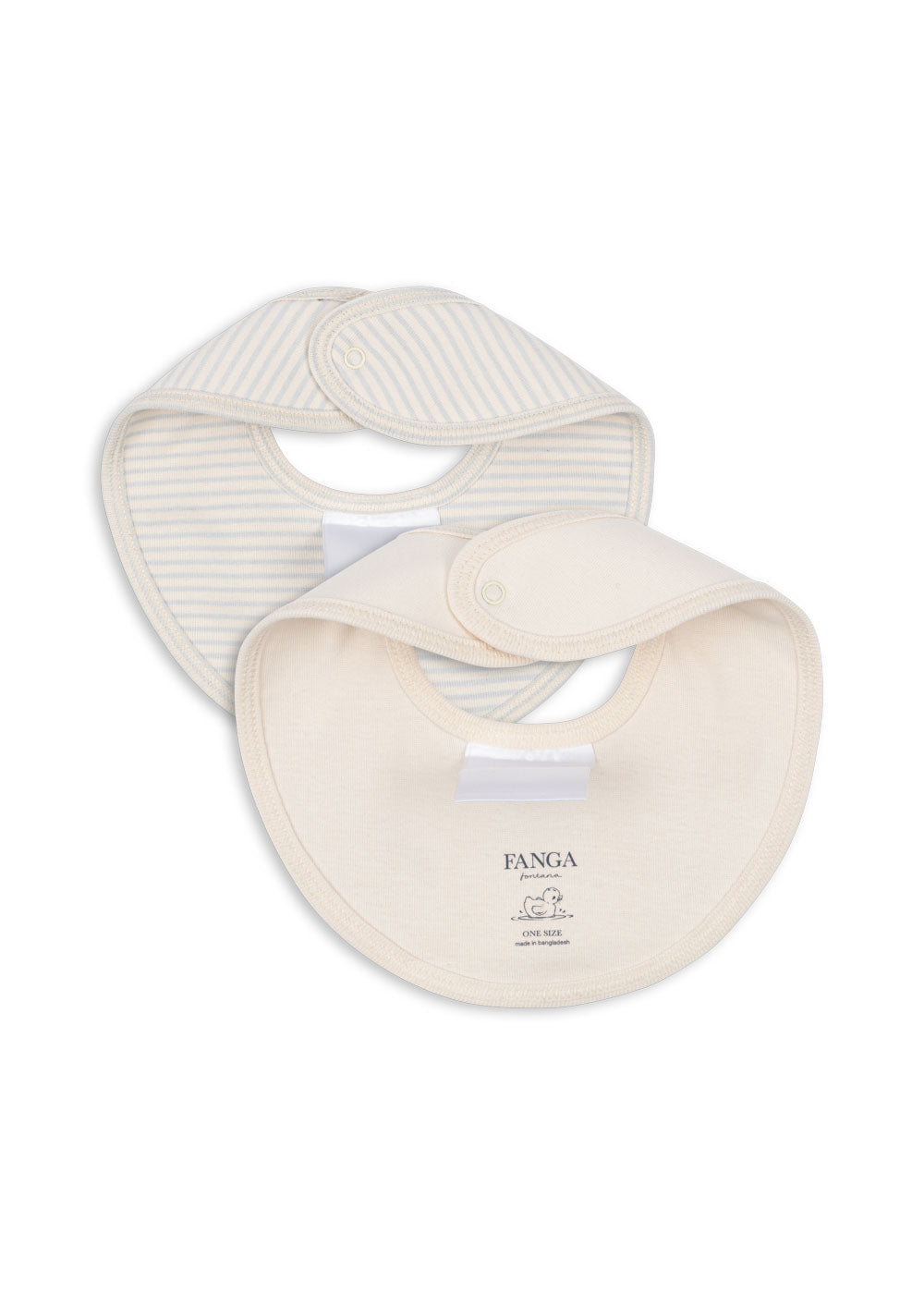 Fio Stripe 2 Pack Bibs - Blue Mix