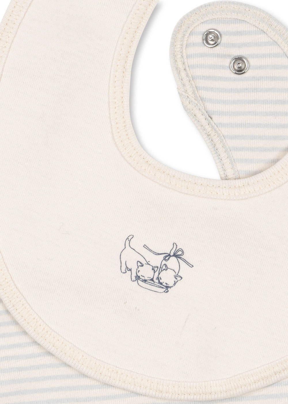 Fio Stripe 2 Pack Bibs - Blue Mix