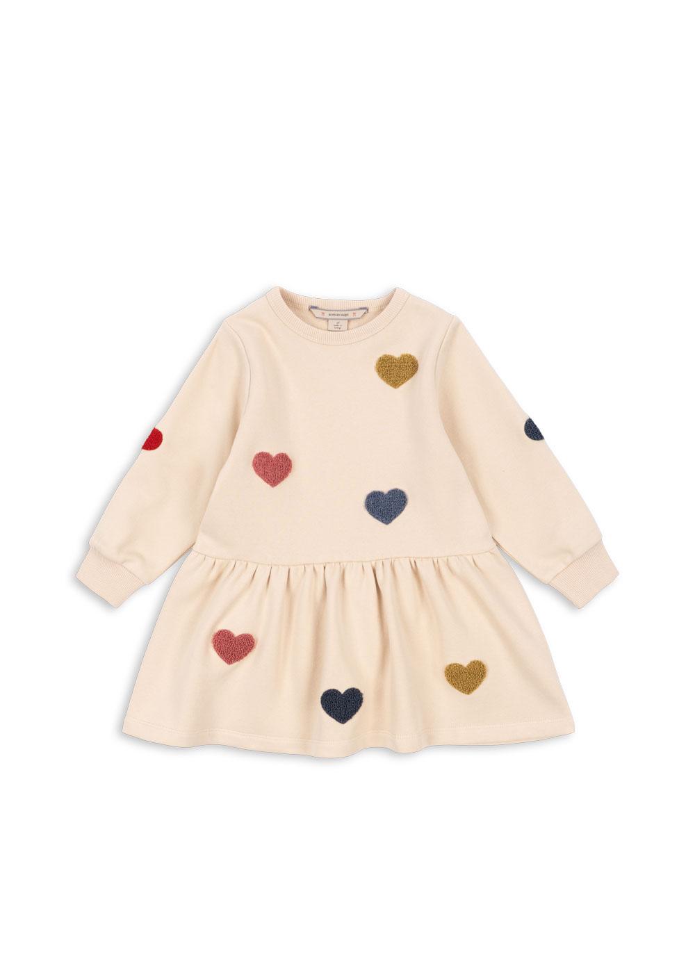 Lou Terry Sweat Dress OCS - Multi Heart