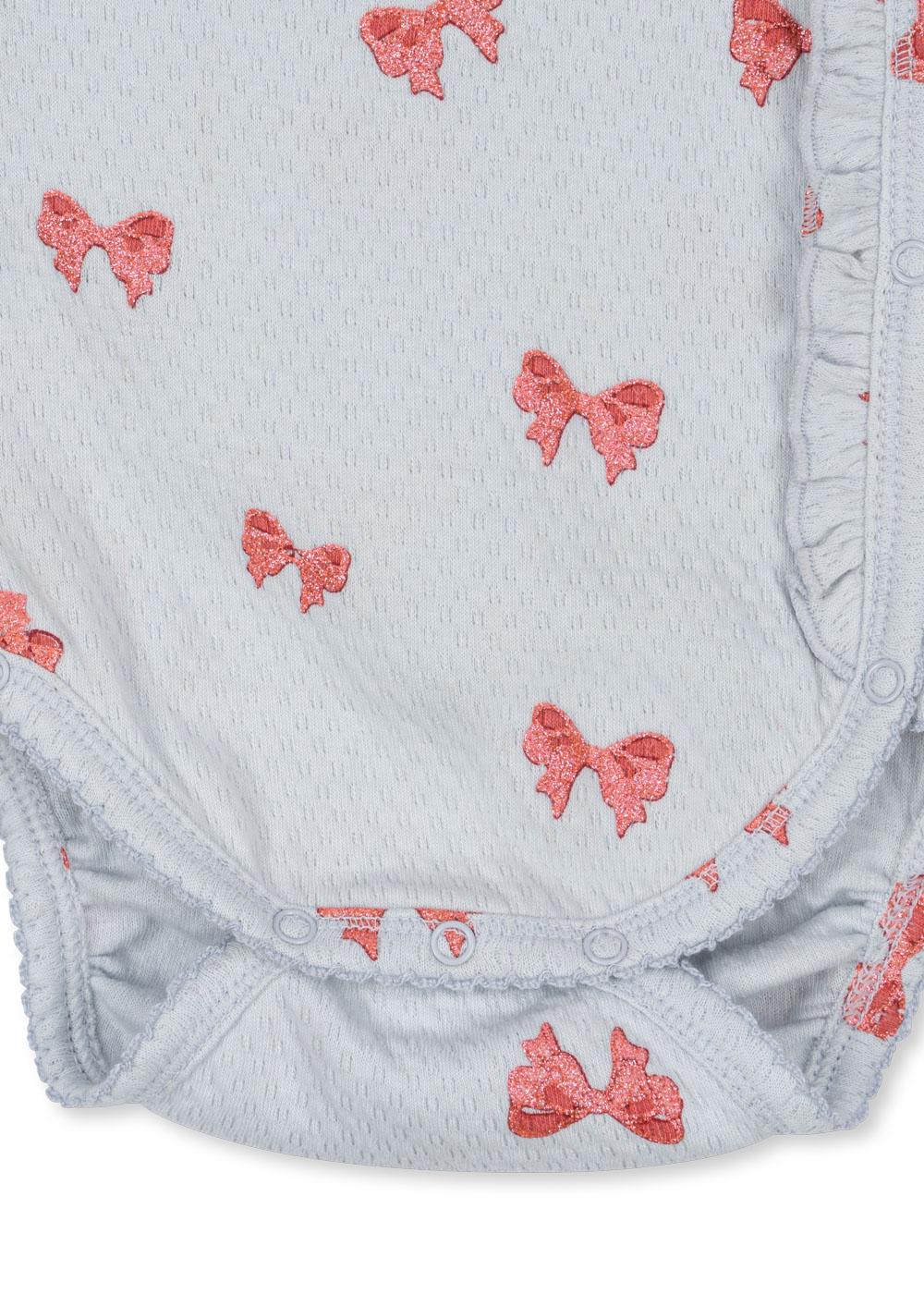 SUI Newborn Frill Body Gots - Rosia Blue Bow