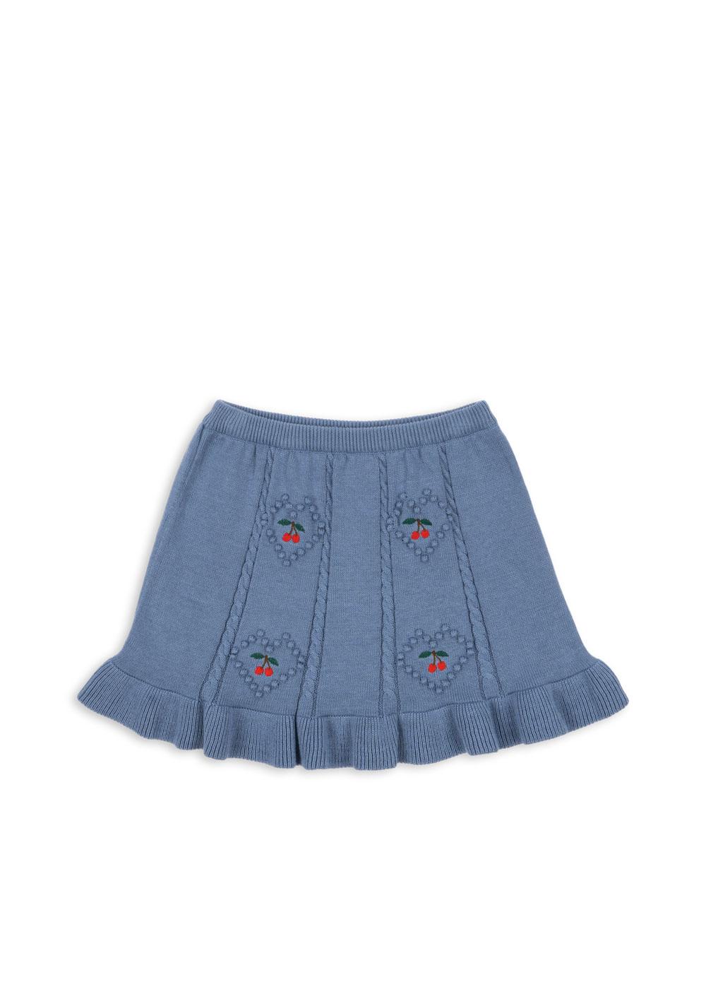 Soleil Knit Skirt Gots - Country Blue