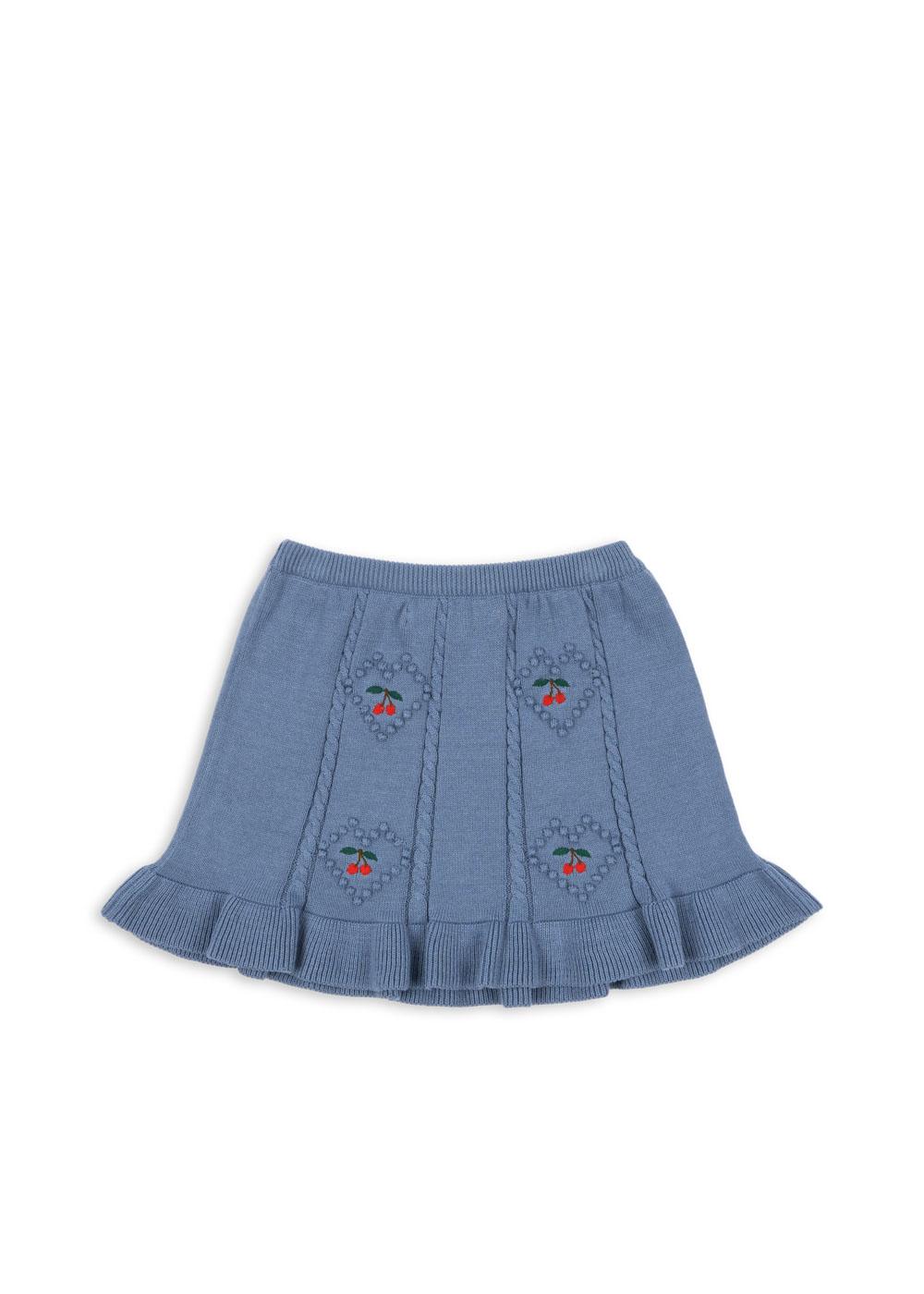 Soleil Knit Skirt Gots - Country Blue