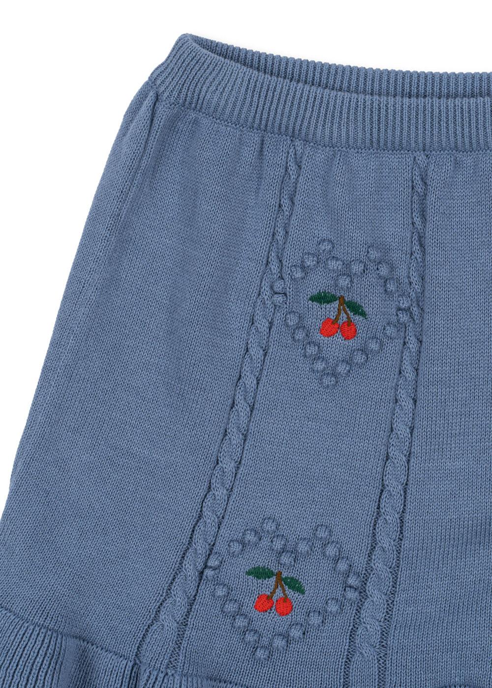 Soleil Knit Skirt Gots - Country Blue