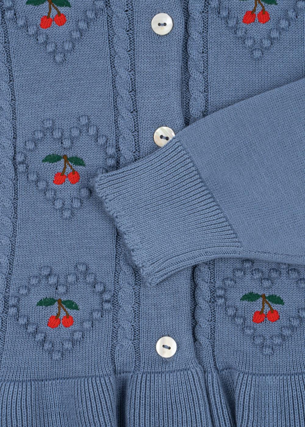 Soleil Cardigan Gots - Country Blue