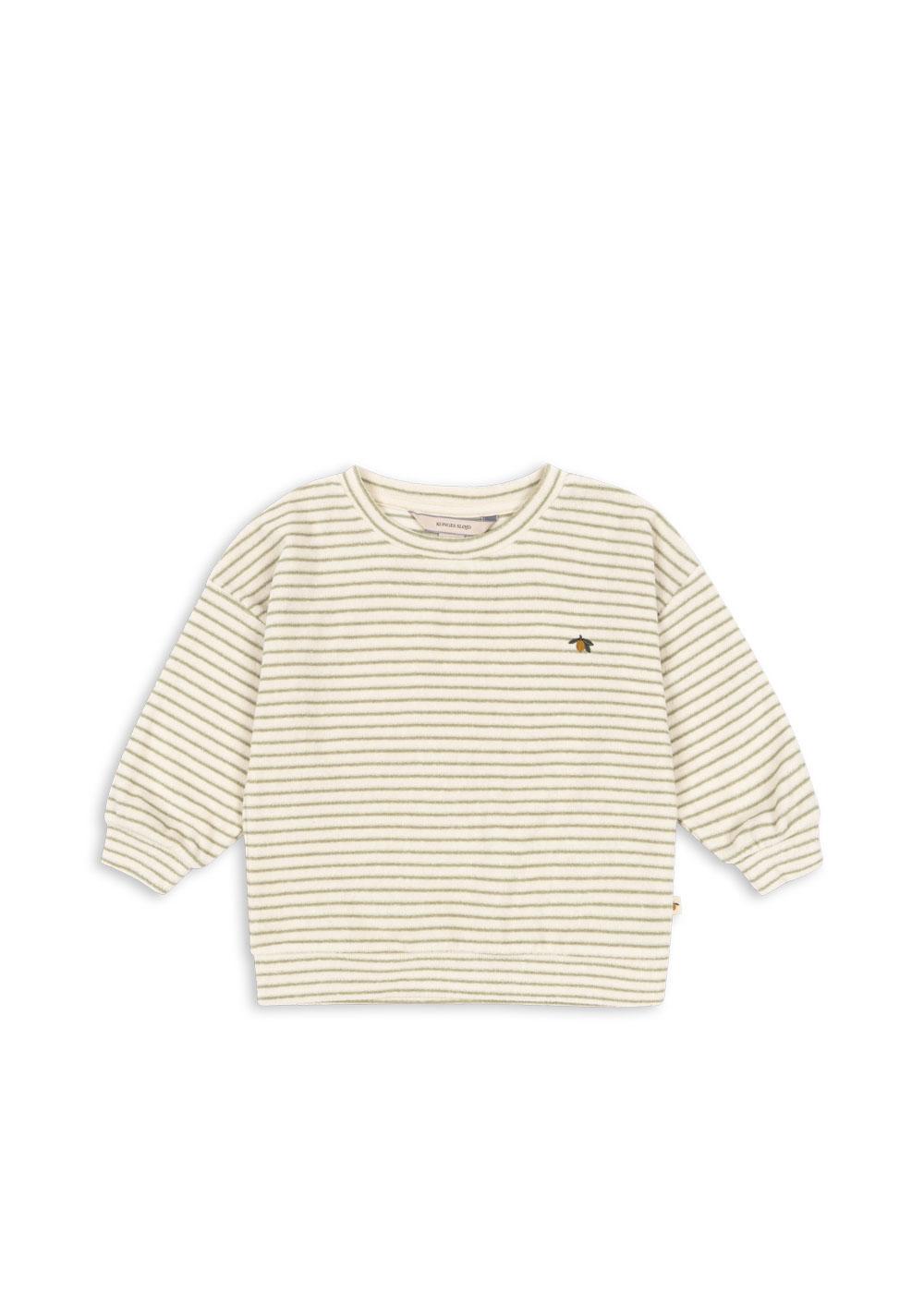 Itty Sweatshirt Gots - Tea Stripe