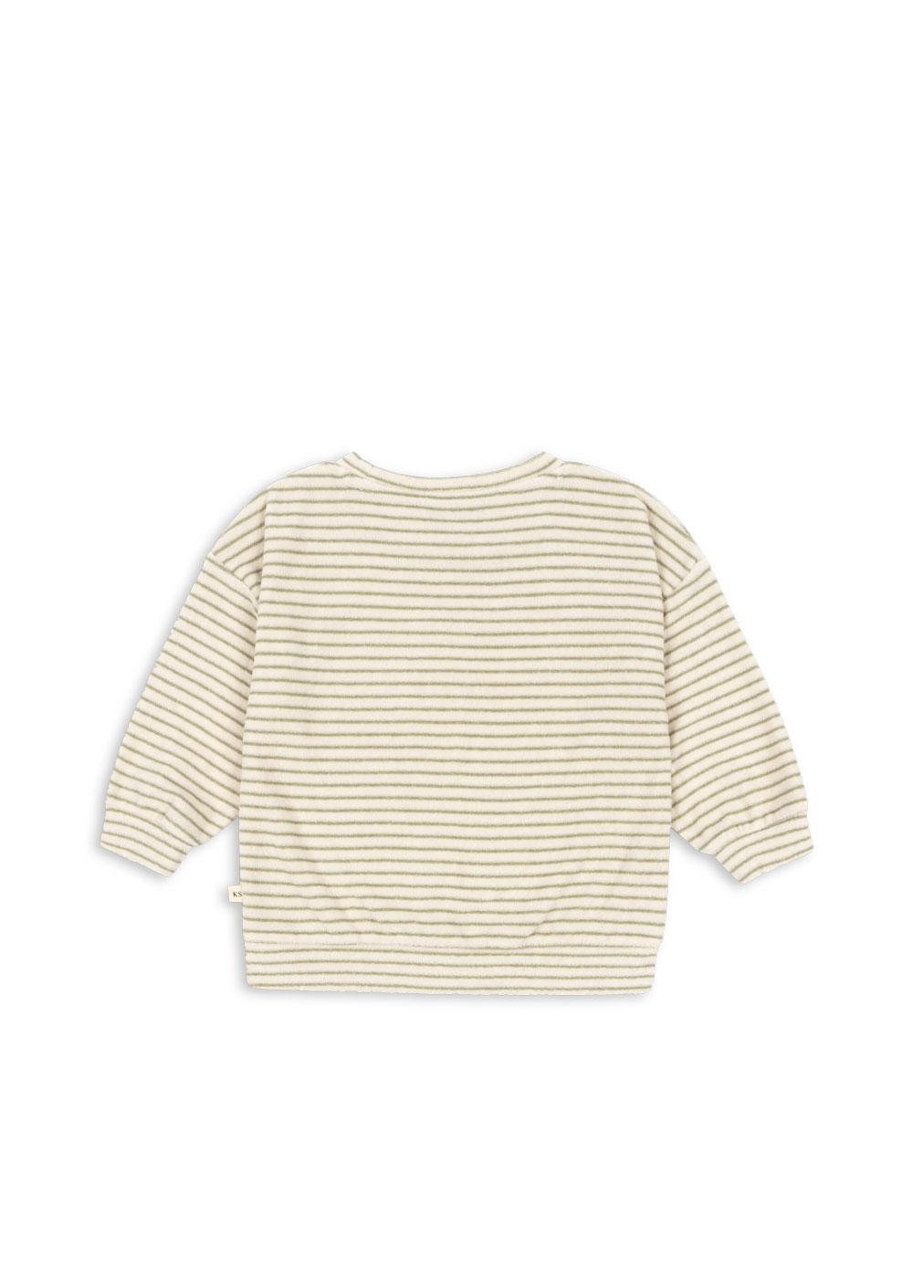 Itty Sweatshirt Gots - Tea Stripe