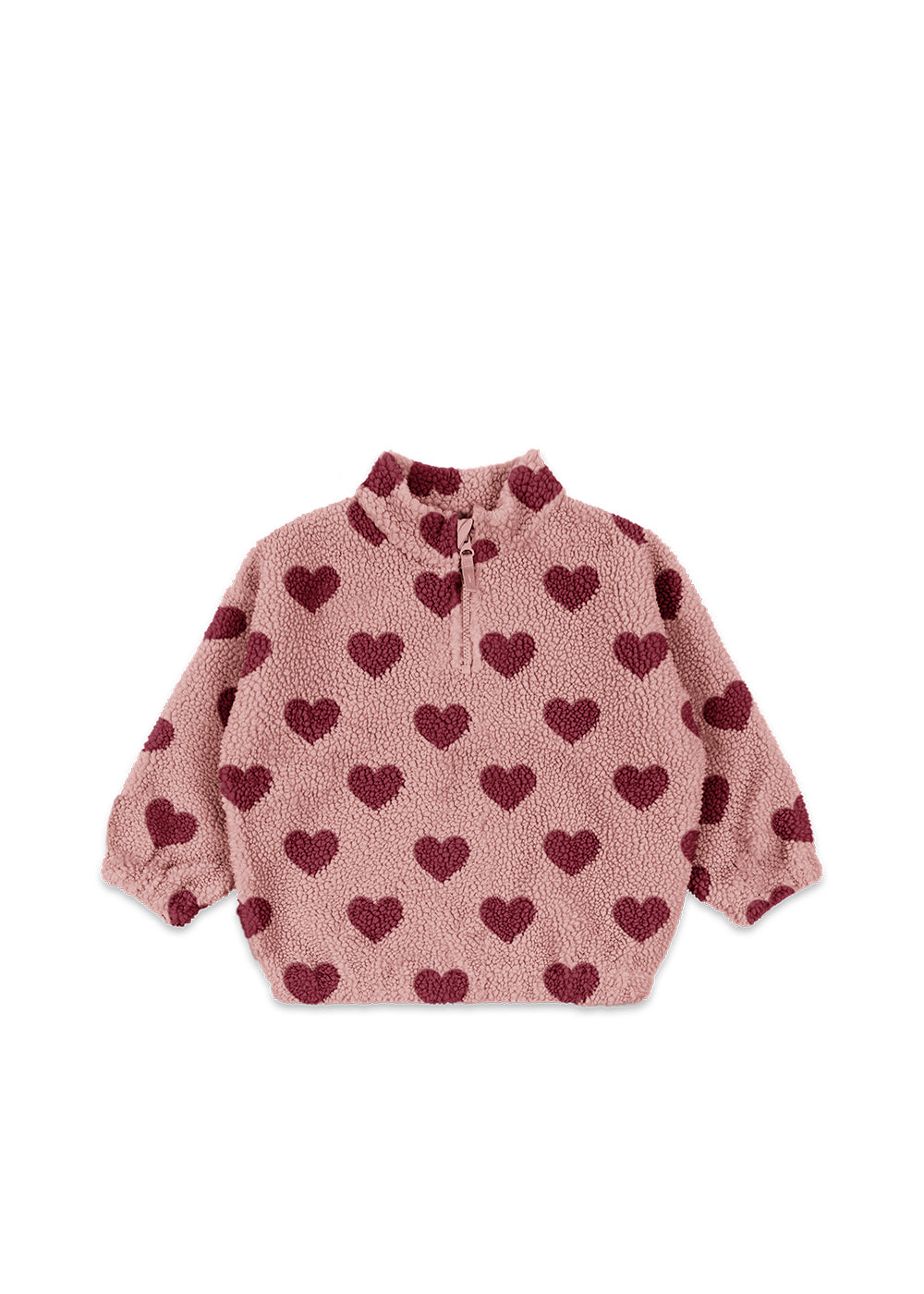 Jody Teddy Half Zip GRS - Coeur Mellow
