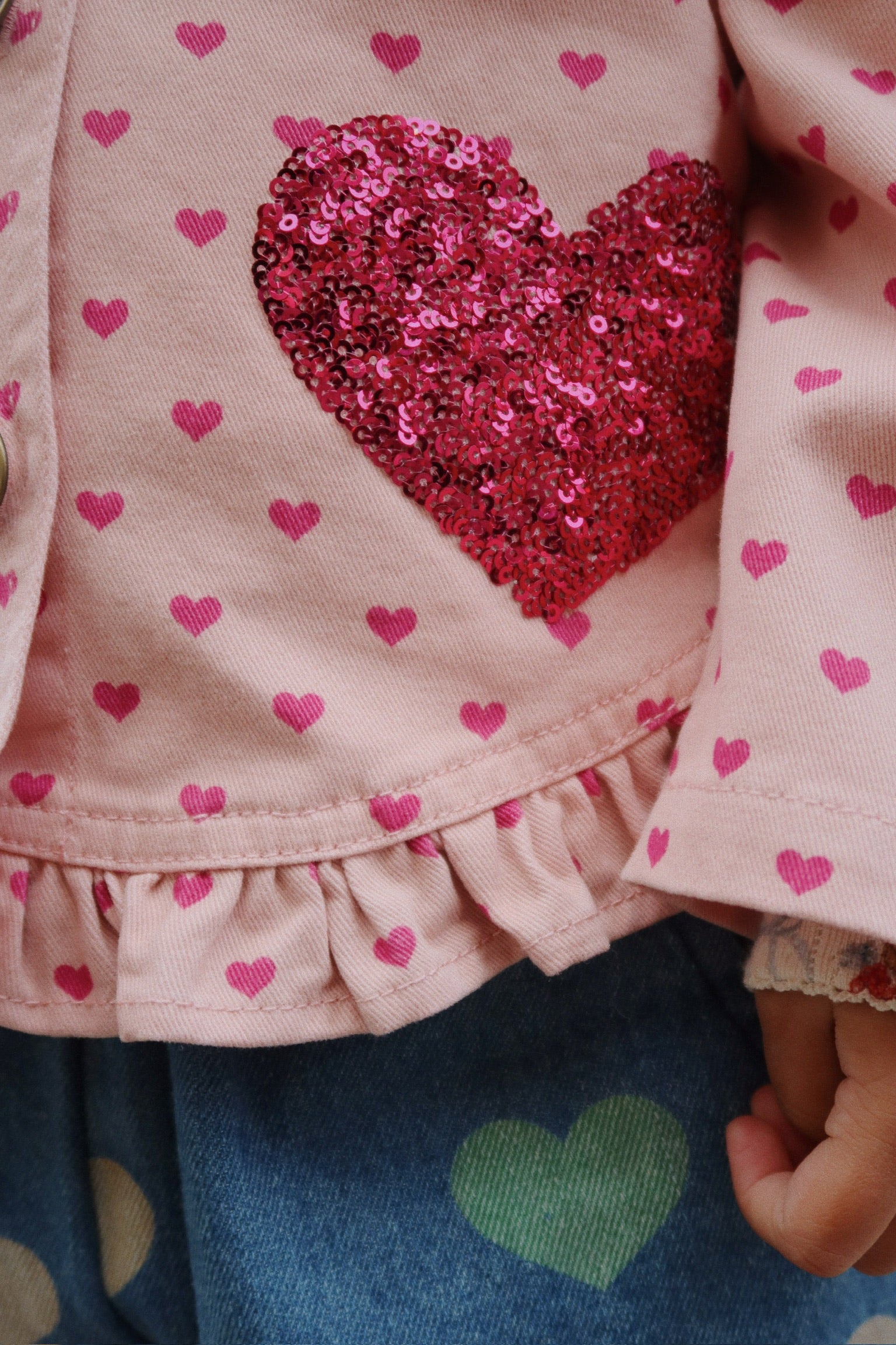 Nola Sequin Shirt Jacket Gots - Berry Coeur