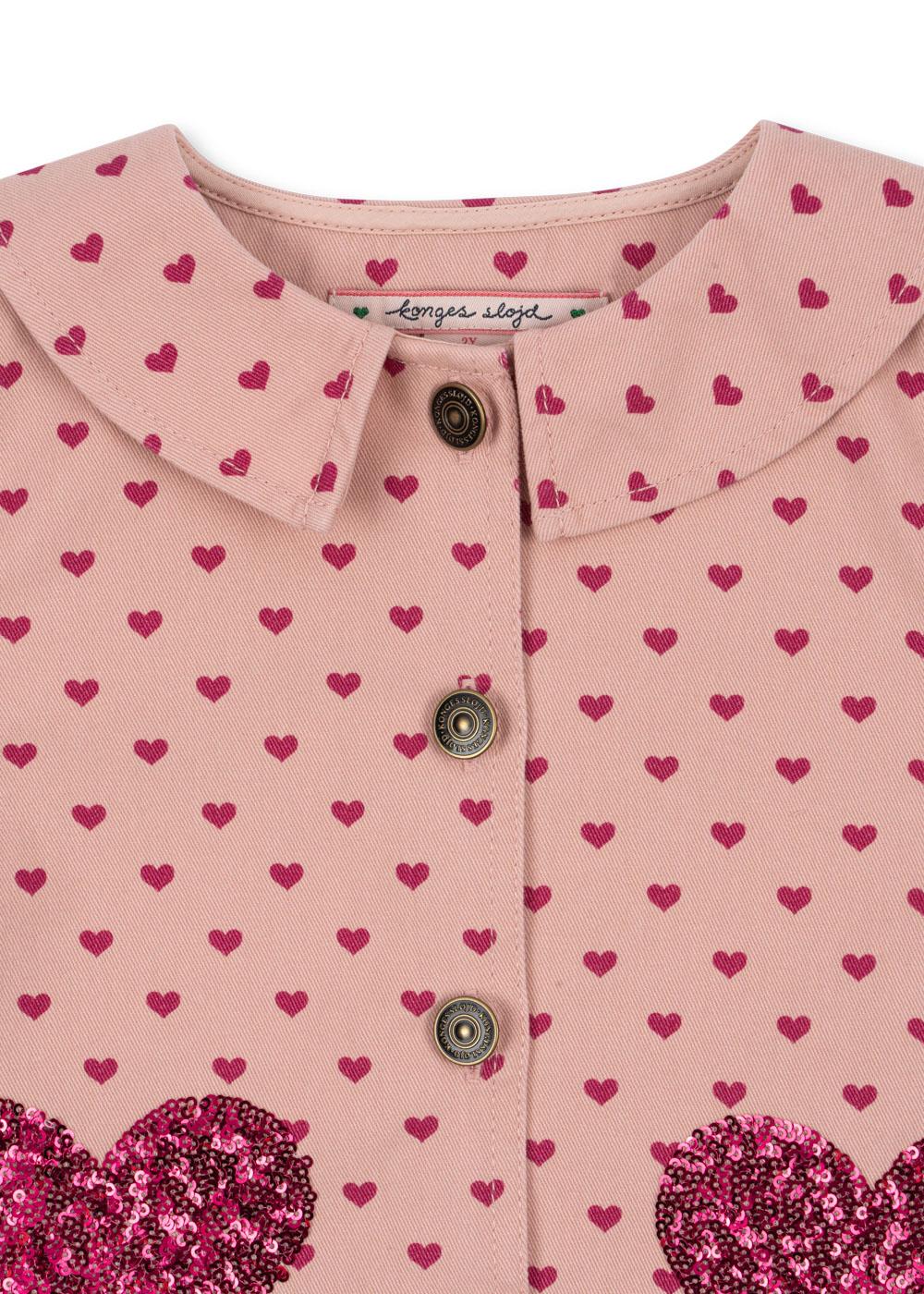 Nola Sequin Shirt Jacket Gots - Berry Coeur