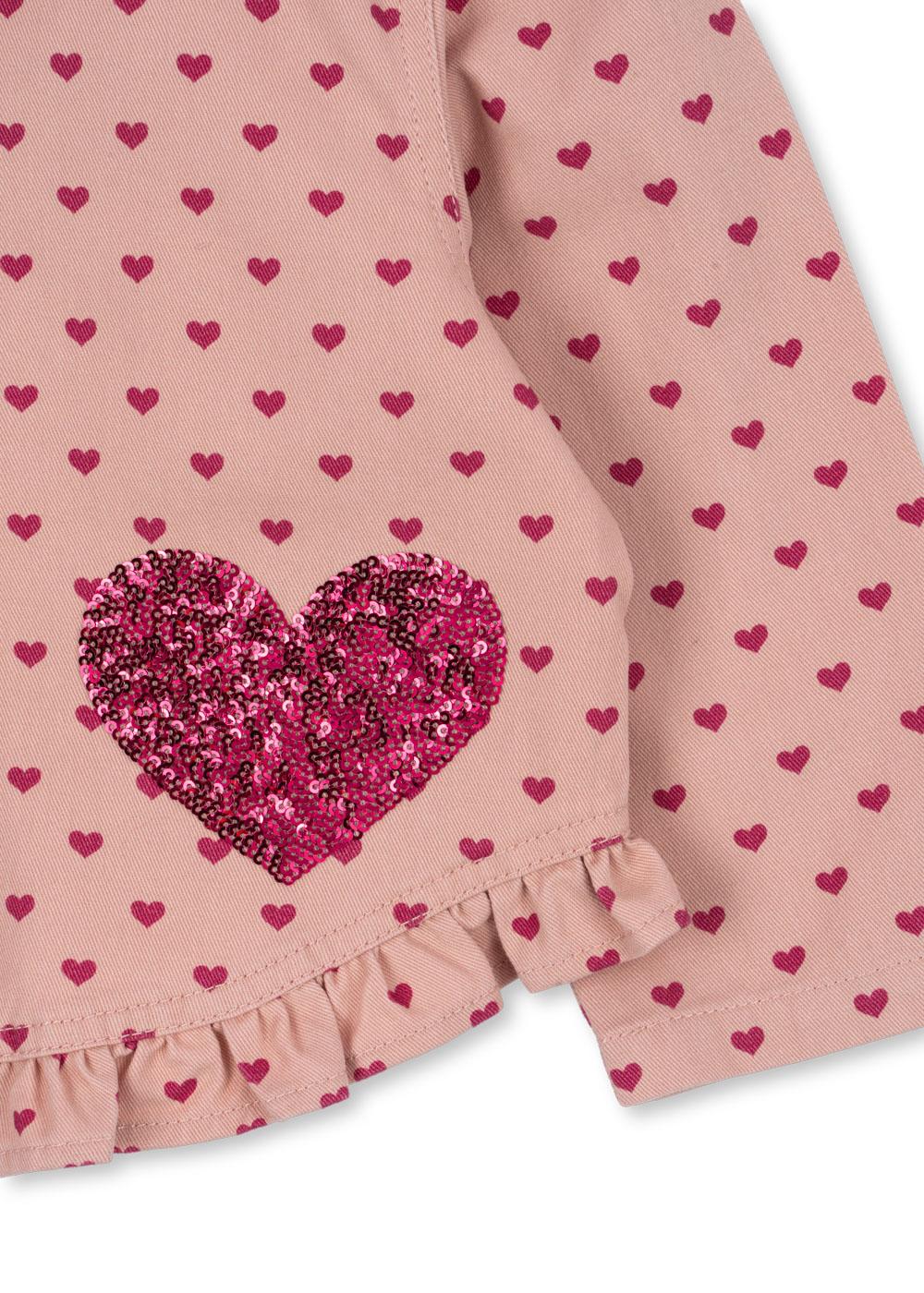Nola Sequin Shirt Jacket Gots - Berry Coeur