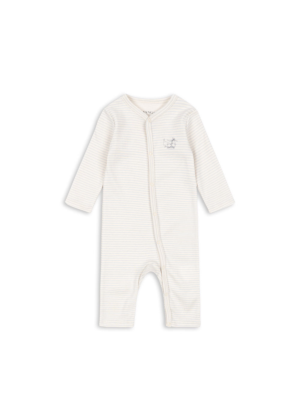 Fio Onesie - Tea Stripe Gray Dawn