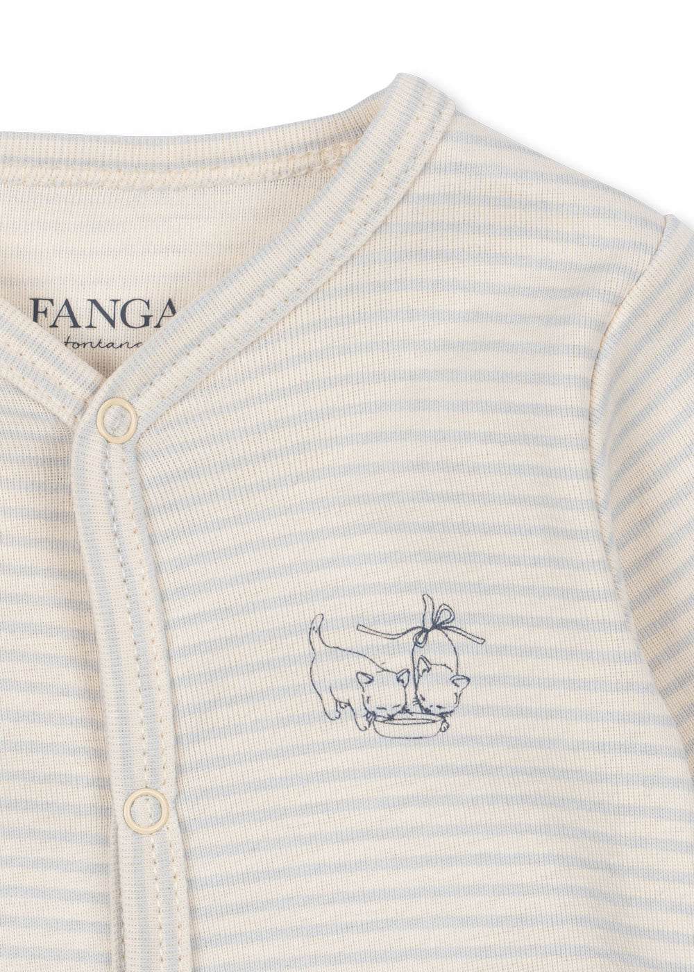 Fio Onesie - Tea Stripe Gray Dawn
