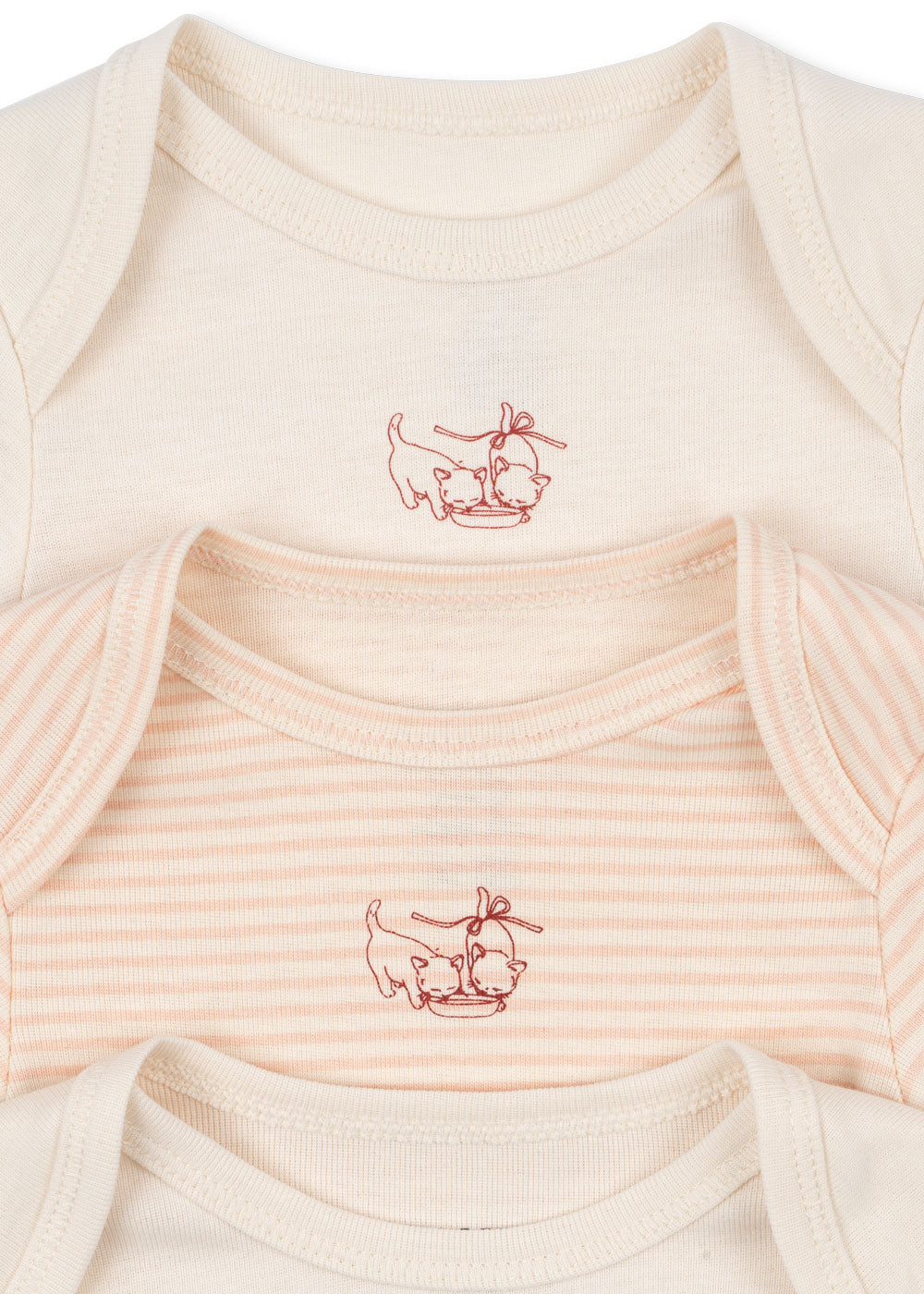 Fio Stripe 3 Pack LS Body - Blush Mix